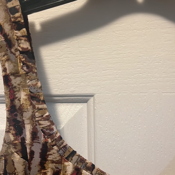 Mixed media empire waist sleeveless dress - Picture 8 of 8